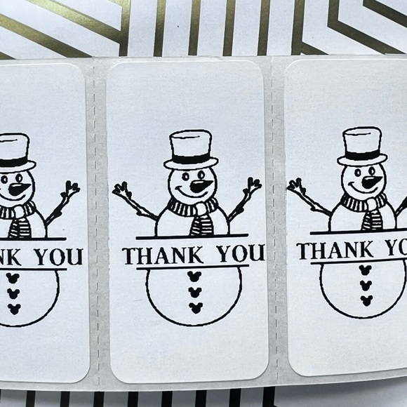 Pack of 100 Stickers | Thank you stickers for Christmas |Packaging Supplies - Picture 9 of 15